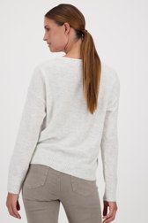 Pull en maille écru avec encolure en V de JDY pour Femmes