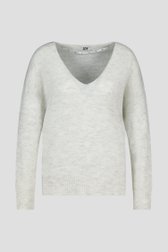 Pull en maille écru avec encolure en V de JDY pour Femmes