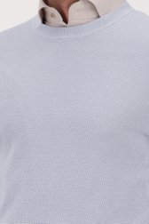 Pull en maille fine bleu clair à col rond de Michaelis pour Hommes