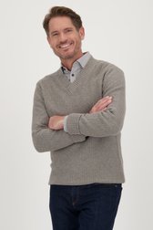 Pull en maille gris clair de Dansaert Blue pour Hommes