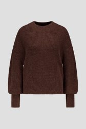 Photo produit 1 de Pull en maille marron foncé de D'Auvry pour Femmes