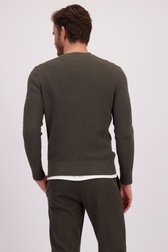 Le dos de Pull en maille vert foncé de Marc O'Polo pour Hommes