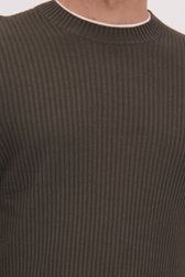 Détail de Pull en maille vert foncé de Marc O'Polo pour Hommes