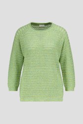 Pull en tricot ajouré vert clair de Barbara Lebek pour Femmes