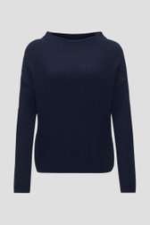 Pull en tricot bleu foncé	 de Opus pour Femmes