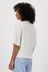 Pull en tricot écru avec col en V de JDY pour Femmes