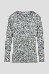 Photo produit 1 de Pull en tricot mélangé bleu et blanc de Bicalla pour Femmes
