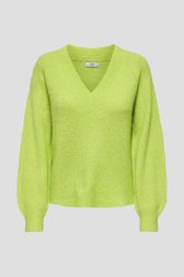Pull en tricot vert clair avec encolure en V de JDY pour Femmes