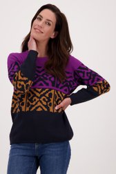 Pull fin avec imprimé de Signature pour Femmes