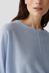 Pull fin bleu clair avec manches chauve-souris de Opus pour Femmes