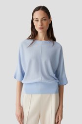 Pull fin bleu clair avec manches chauve-souris de Opus pour Femmes