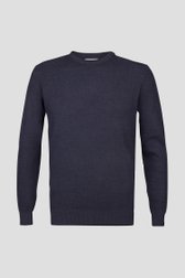 Pull fin bleu foncé	 de Michaelis pour Hommes
