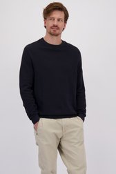Le devant de Pull fin en maille bleu foncé de Camel active pour Hommes