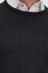 Détail de Pull fin gris foncé de Dansaert Black pour Hommes