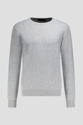 Photo produit 1 de Pull fin grise à col rond de Dansaert Blue pour Hommes