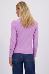 Photo supplémentaire 1 de Pull fin lilas à col rond  de Liberty Island pour Femmes