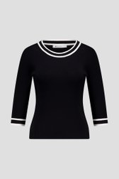 Pull fin noir à encolure ronde de D'Auvry pour Femmes