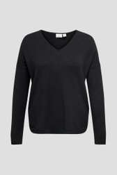 Pull fin noir	 de Only Carmakoma pour Femmes