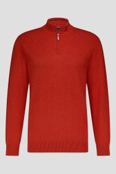 Pull fin orange à fermeture éclair courte	 de Dansaert Blue pour Hommes