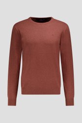 Photo produit 1 de Pull fin rouille à col rond de Dansaert Blue pour Hommes