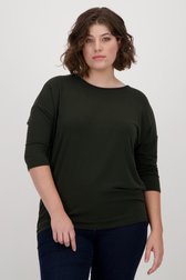 Pull fin vert foncé de Only Carmakoma pour Femmes