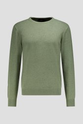 Photo produit 1 de Pull fin verte à col rond de Dansaert Blue pour Hommes