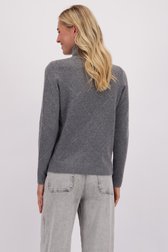 Le dos de Pull gris à col roulé de Liberty Island pour Femmes