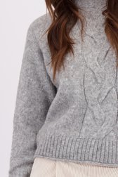 Détail de Pull gris à motif torsadé de JDY pour Femmes