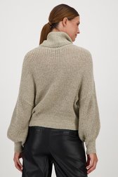 Pull gris clair à large col roulé  de JDY pour Femmes