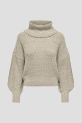 Pull gris clair à large col roulé  de JDY pour Femmes