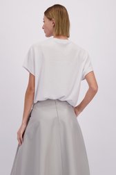 Le dos de Pull gris clair en cachemire de D'Auvry Studio pour Femmes