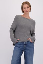 Le devant de Pull gris en maille de Marc O'Polo pour Femmes