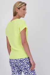 Pull jaune avec structure ondulée de Claude Arielle pour Femmes