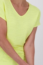 Pull jaune avec structure ondulée de Claude Arielle pour Femmes
