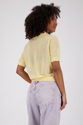 Pull jaune beurre à manches courtes de Louise pour Femmes