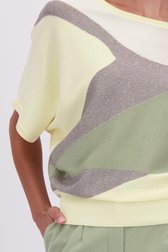 Détail de Pull jaune clair avec paillettes  de D'Auvry pour Femmes
