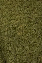Pull kaki avec motif ajouré de Libelle pour Femmes