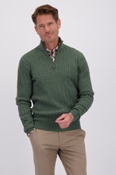 Vidéo de Pull vert avec encolure haute de Dansaert Blue pour Hommes