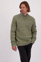 Vidéo de Pull vert chiné à encolure ronde de Bluefields pour Hommes