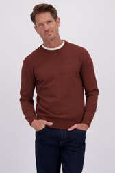 Video van Fijne roestkleurige trui met ronde hals door Dansaert Blue voor Heren