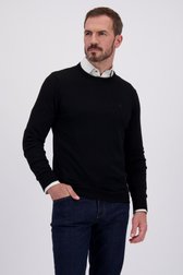 Vidéo de Pull noir en maille fine avec col rond  de Dansaert Black pour Hommes