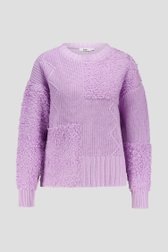 Pull lilas en mélange de points de Louise pour Femmes
