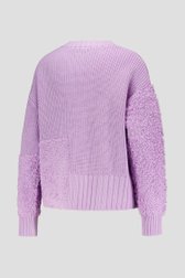 Pull lilas en mélange de points de Louise pour Femmes