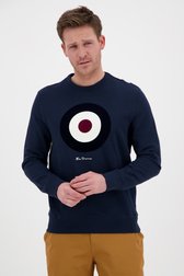 Pull marine avec un imprimé  de Ben Sherman pour Hommes