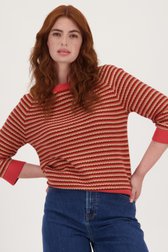 Pull marron avec motif crocheté de Libelle pour Femmes