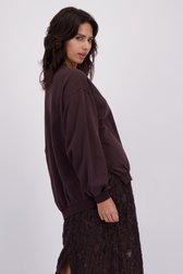 Le dos de Pull marron foncé de Louise pour Femmes
