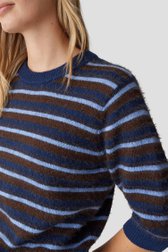 Détail de Pull marron rayé de Opus pour Femmes