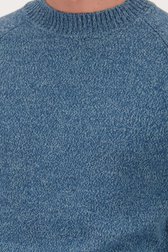 Pull mélangé bleu avec de la laine de Casual Five pour Hommes