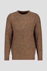 Pull mélangé marron-gris de Ravøtt pour Hommes