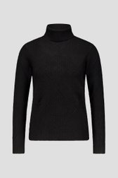 Photo produit 1 de Pull noir à col roulé de Liberty Island pour Femmes